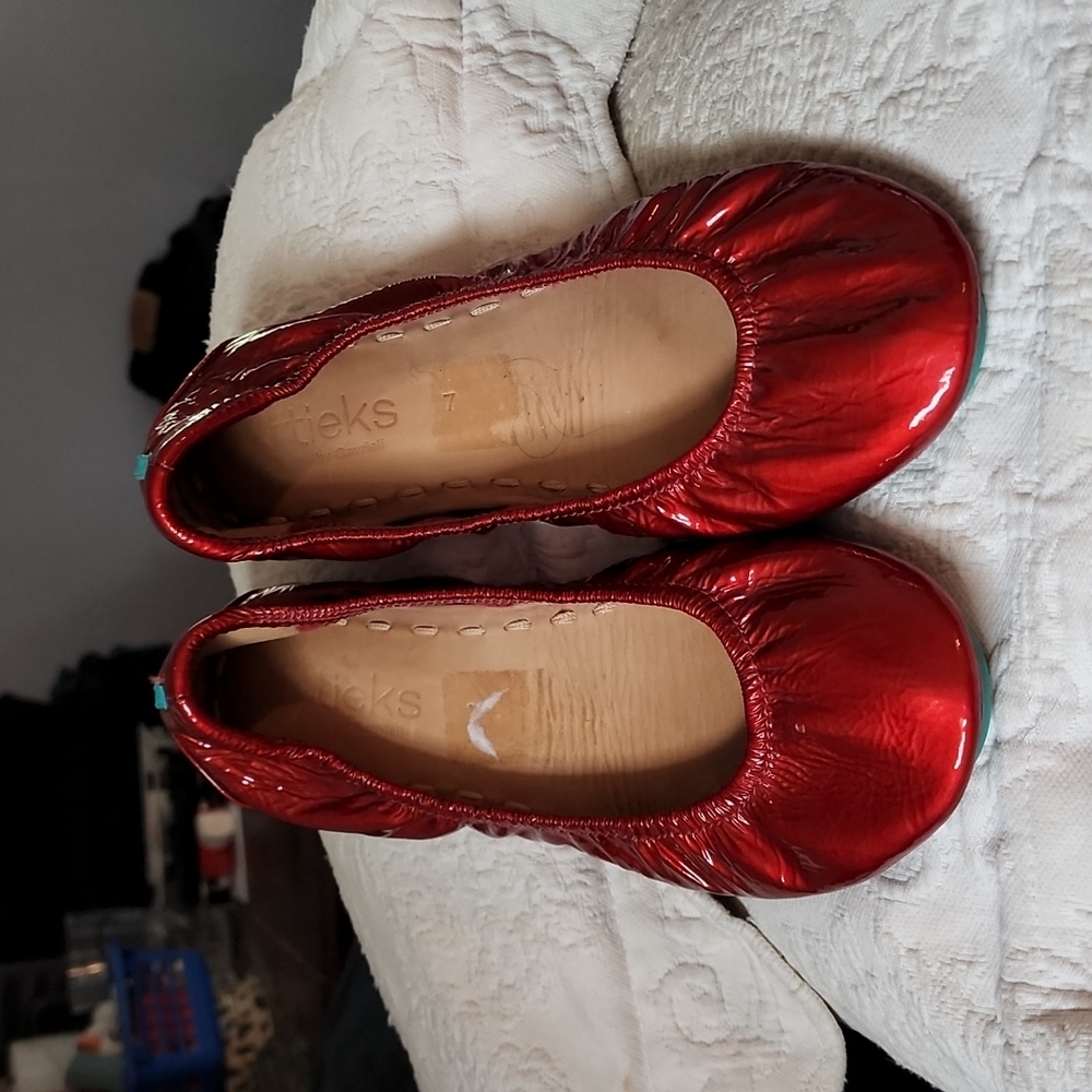 Tieks Ruby Red size 7